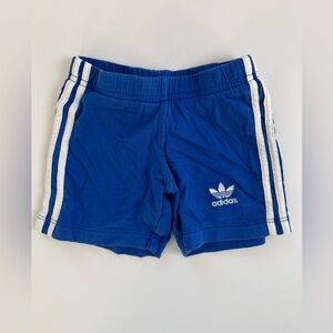 Adidas Blue and White Athletic Shorts